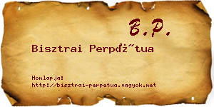 Bisztrai Perpétua névjegykártya